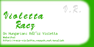 violetta racz business card